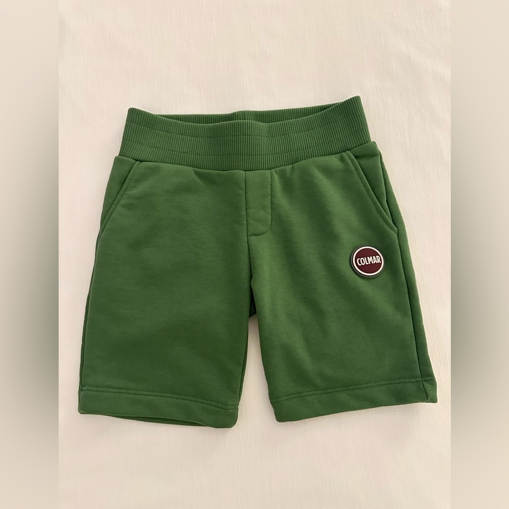 Kids - Colmar Green Athletic Shorts with Elastic Waistband